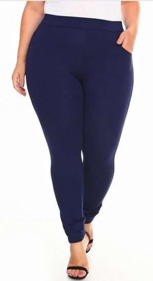 Slim Pants (Navy)