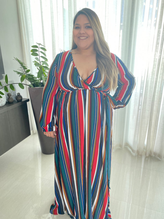 Rebeca (Multicolor) - Maxi Dress