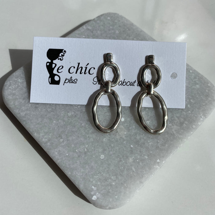 Grey Chain Earrings