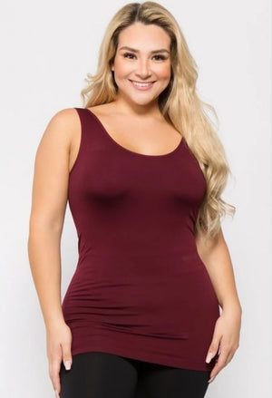 Burgundy Tank Top