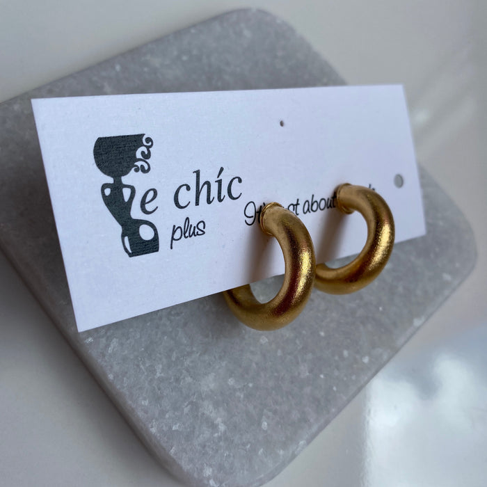 Small Golden Hoop Earrings