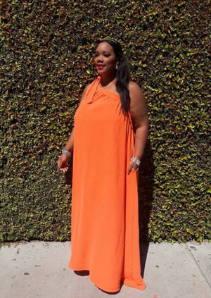 Stella (Orange) - Maxi Dress