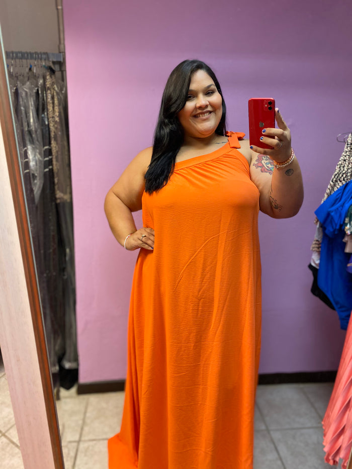 Stella (Orange) - Maxi Dress