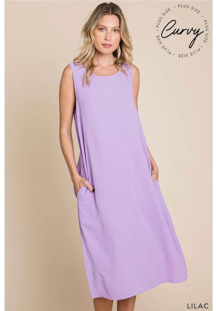 Caroline Lilac - Maxi Dress