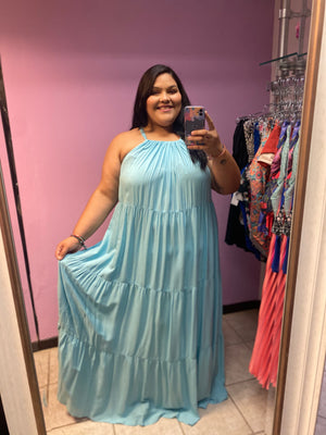 Clara (Blue) - Maxi Dress