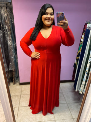 Maga (Red) - Maxi Dress