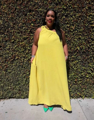 Stella (Yellow/Green) - Maxi Dress