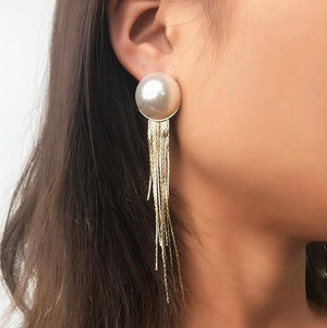 Pearl long Earrings