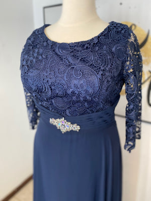 Sarah Fashion (Navy) - Formal Dress