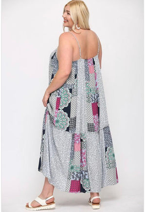 Elan (gray) - Maxi dress