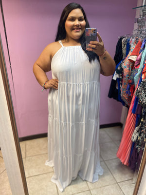 Clara (White) - Maxi Dress