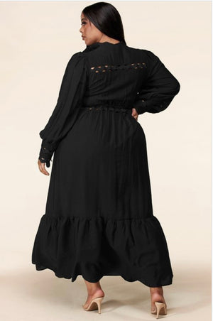 Celebrate (Black) - Maxi dress