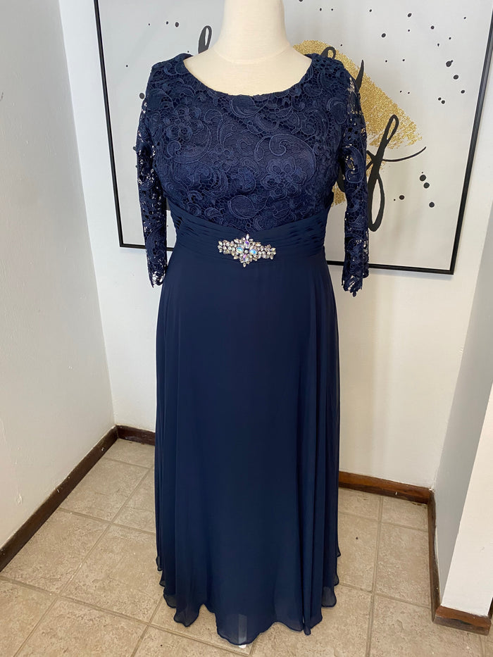 Sarah Fashion (Navy) - Formal Dress