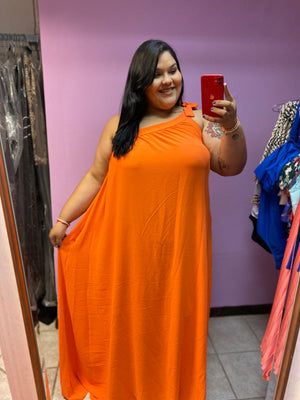 Stella (Orange) - Maxi Dress